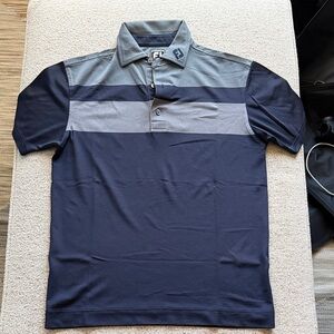 FootJoy Men's Polo in Navy and Gray